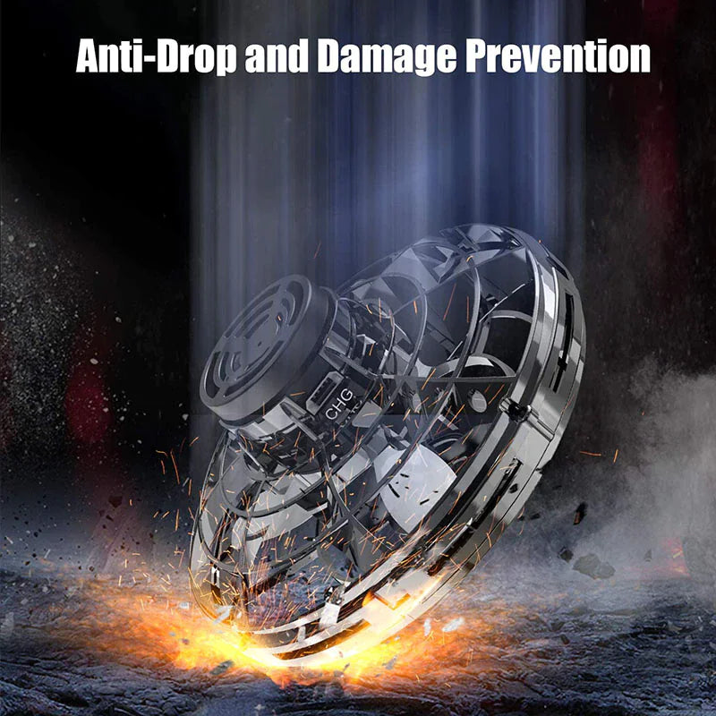 Spinner Fidget Volador Drone Bola UFO Estrés Enfoque Mano Diversión Juguete LED para Niños y Adultos