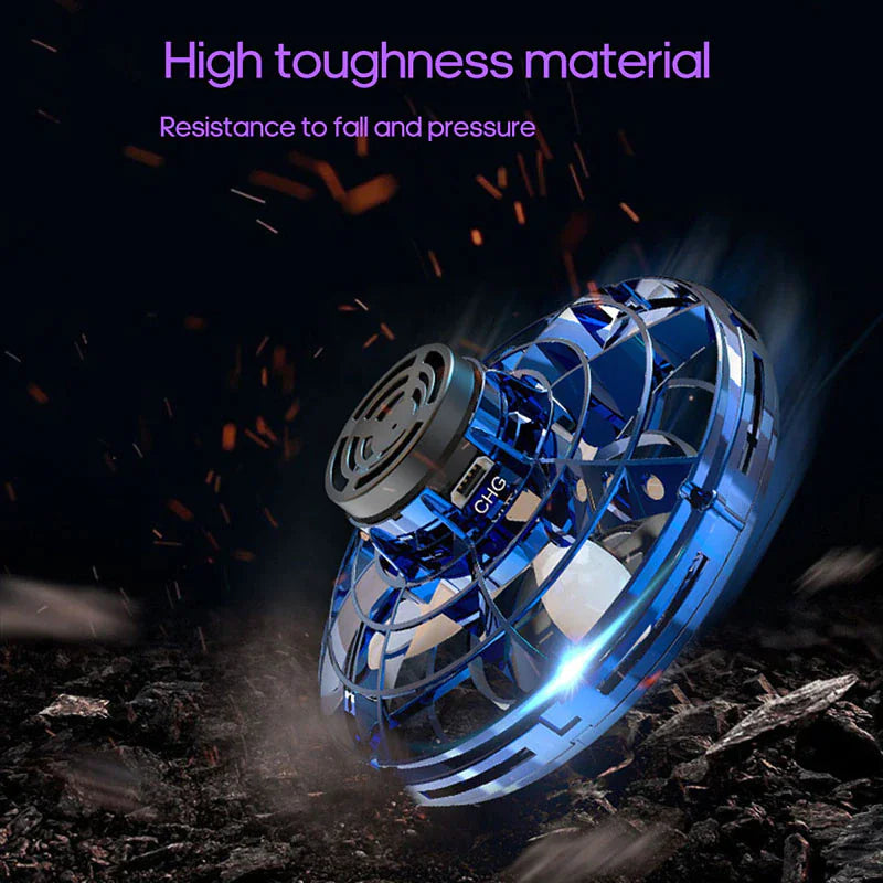 Spinner Fidget Volador Drone Bola UFO Estrés Enfoque Mano Diversión Juguete LED para Niños y Adultos